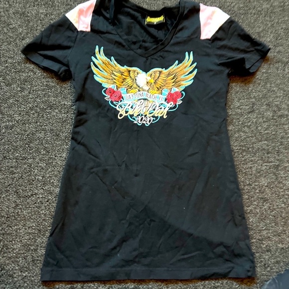 Bikers clothing Tops - Bike Week Daytona Beach 2020 Black V Neck  T shirt Women size M  79th